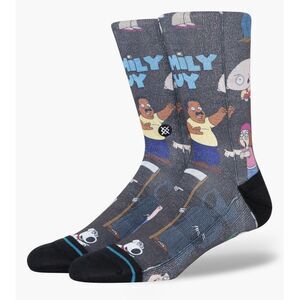 Stance Poly Crew Socks X Family Guy Men's Large 9-13 Black Casual